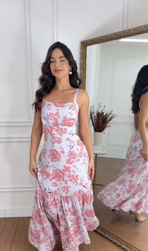 Vestido Viscolinho Roberta Floral