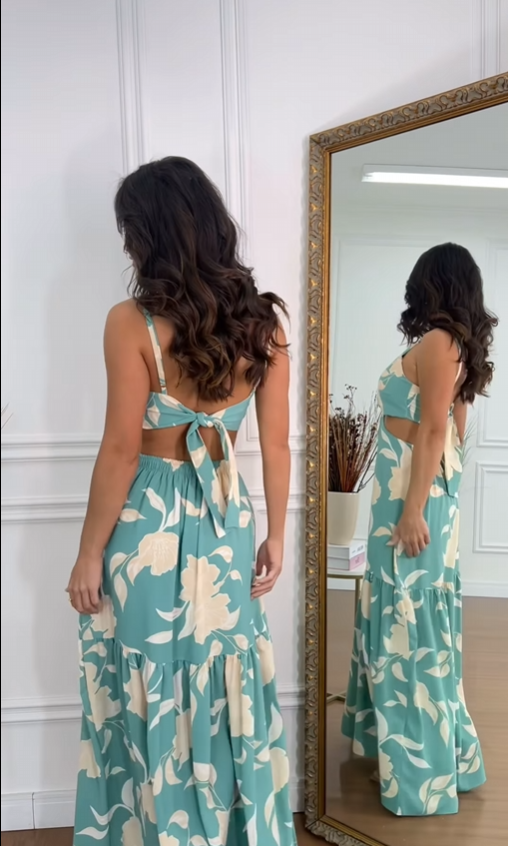 Vestido longo Fabíola